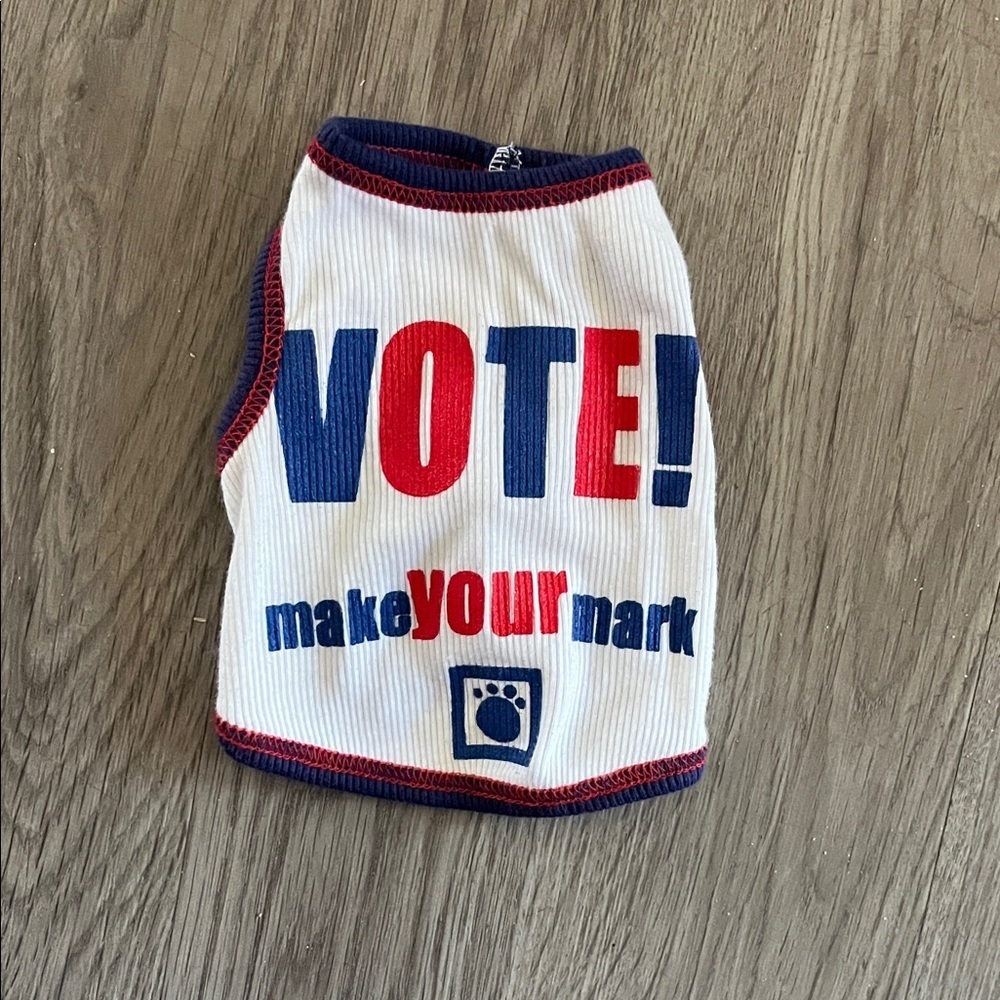 Stylish Dog Shirt with Red and Blue Trim